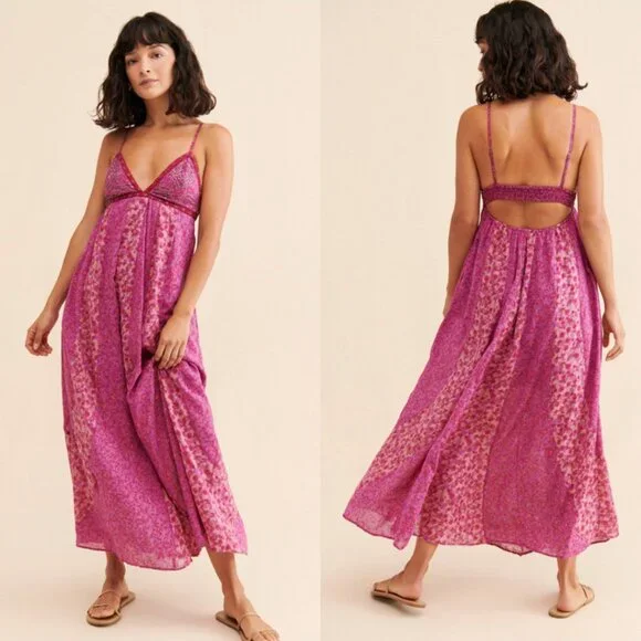 open lace back dress Free People Womens Keep You Mini Dress Berry Combo X-Small at Amazon  Women's Clothing store main image 1